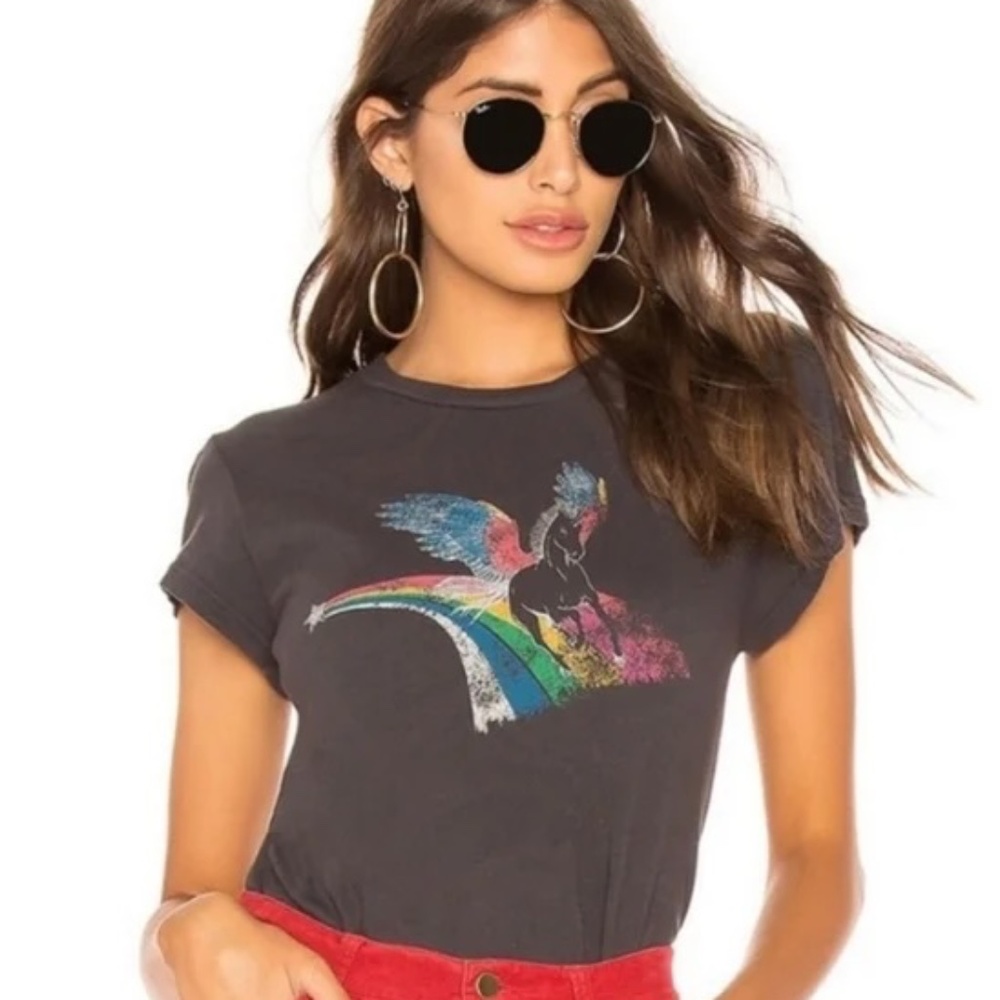 PAM + GELA Rainbow Pegasus Unicorn T-shirt tee in P or XS